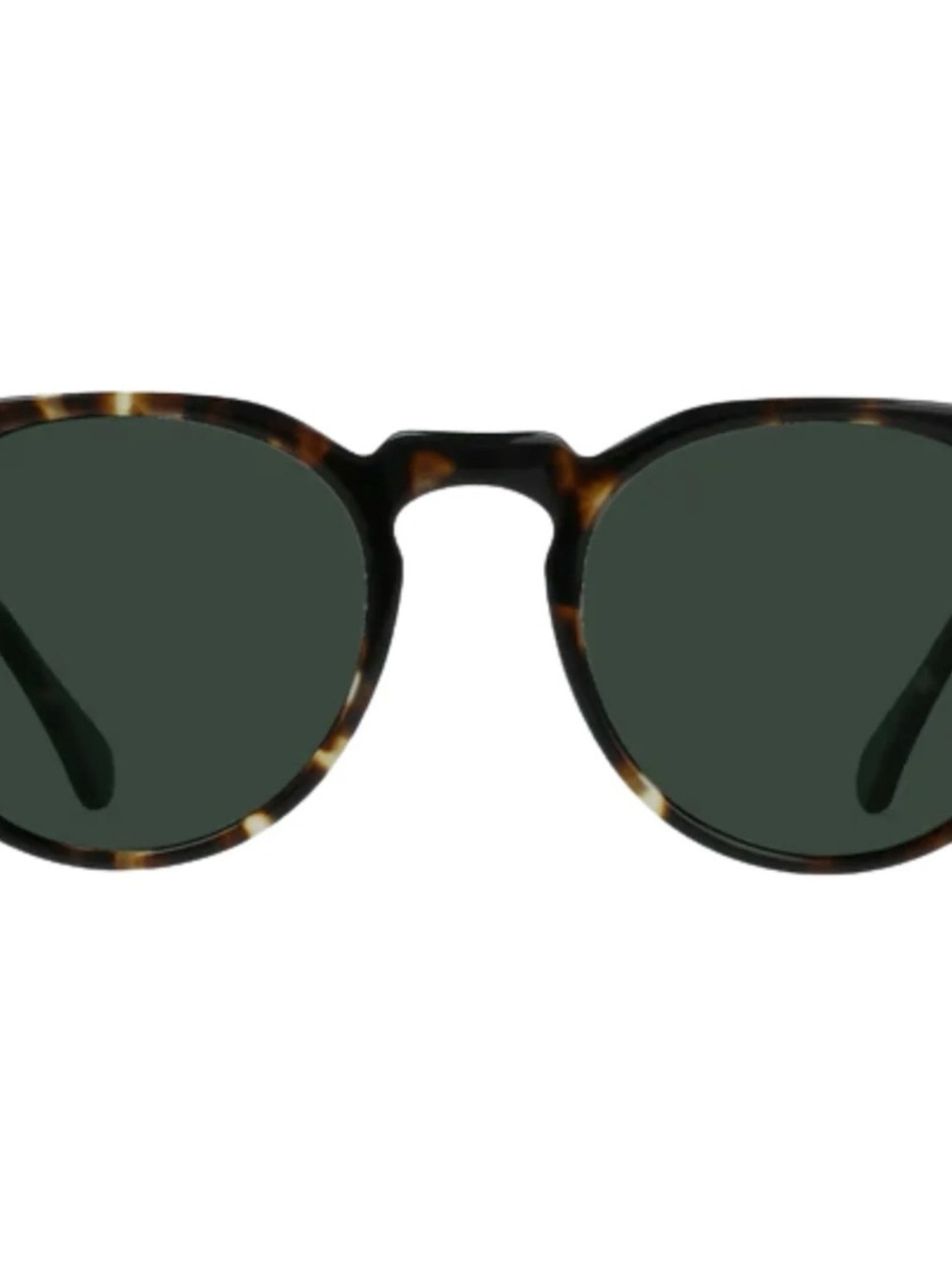 RAEN Remmy Sunglasses in Brindle Tortoise with Green Lenses